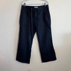 Banana Republic Linen blend Navy Pants Size 12